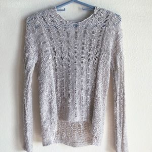 Full Tilt Girls Cream Knitted Sweater with Hood